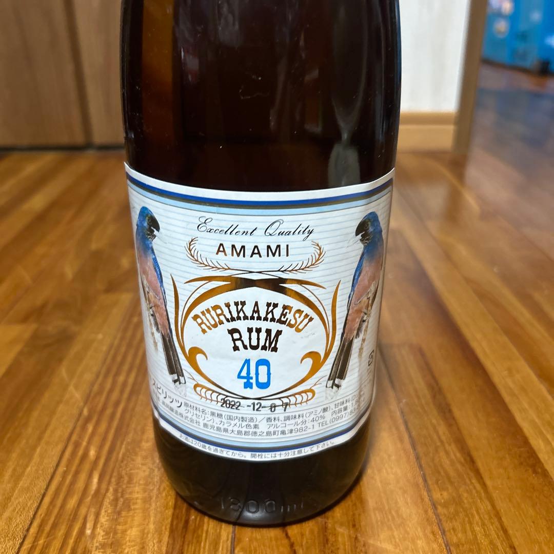 終売品　ルリカケスラム40 1800ミリ　ラム酒　スピリッツ　国産