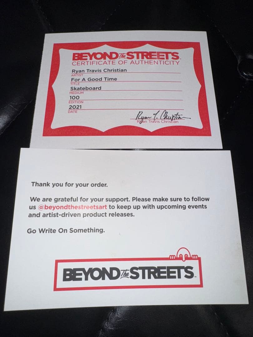 21BEYOND THE STREETSライアントラヴィスクリスチャン限定100