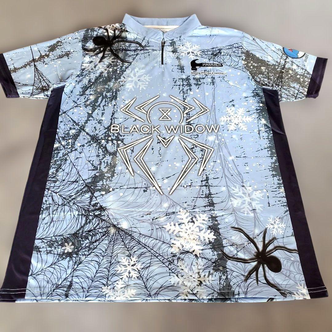 新品✨ブラックウィドー　ハンマー【3L】ブルー　蜘蛛　雪　ボウリングウェア