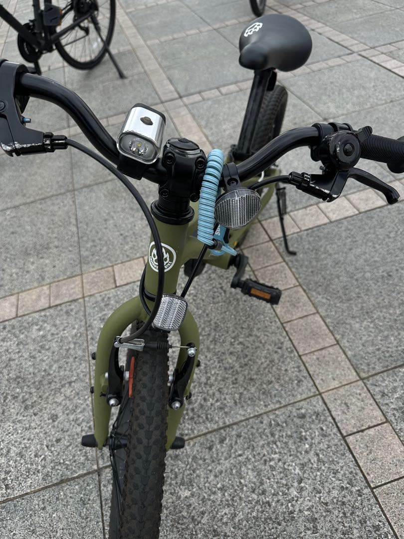 18インチ カーキグリーン 子供用自転車　YAMANEKO BIKE(鍵付)