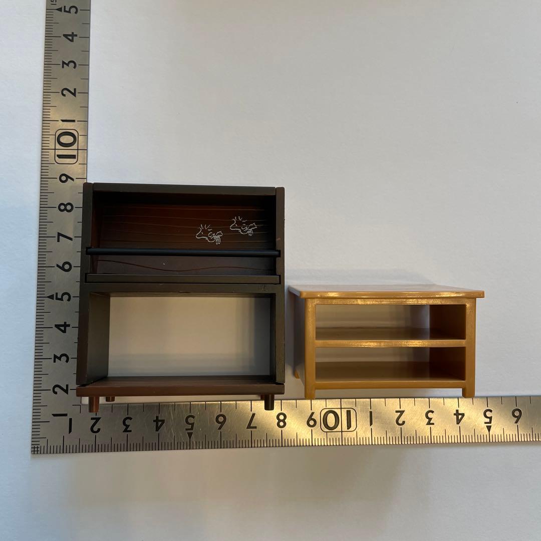 リーメント ぷちサンプル ミニチュア ケースと背景付●京都の和菓子屋 和風 土産