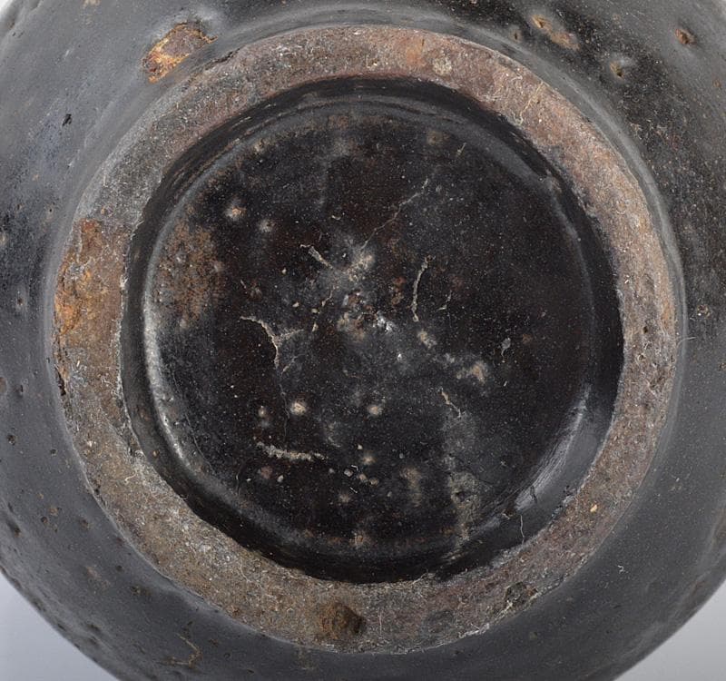 朝鮮美術　李朝　黒釉　執壷　水注　V R4220