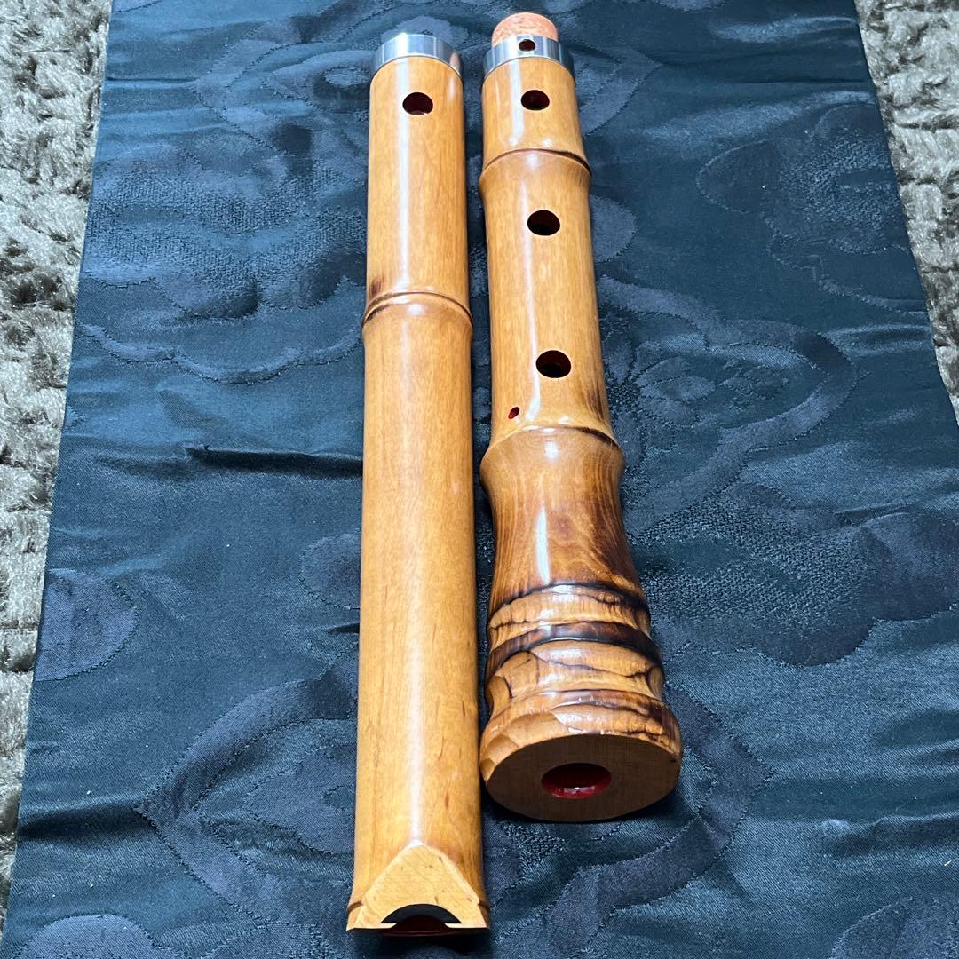 尺八 都山流 胡蝶 約58.5cm 【音出し確認済み】