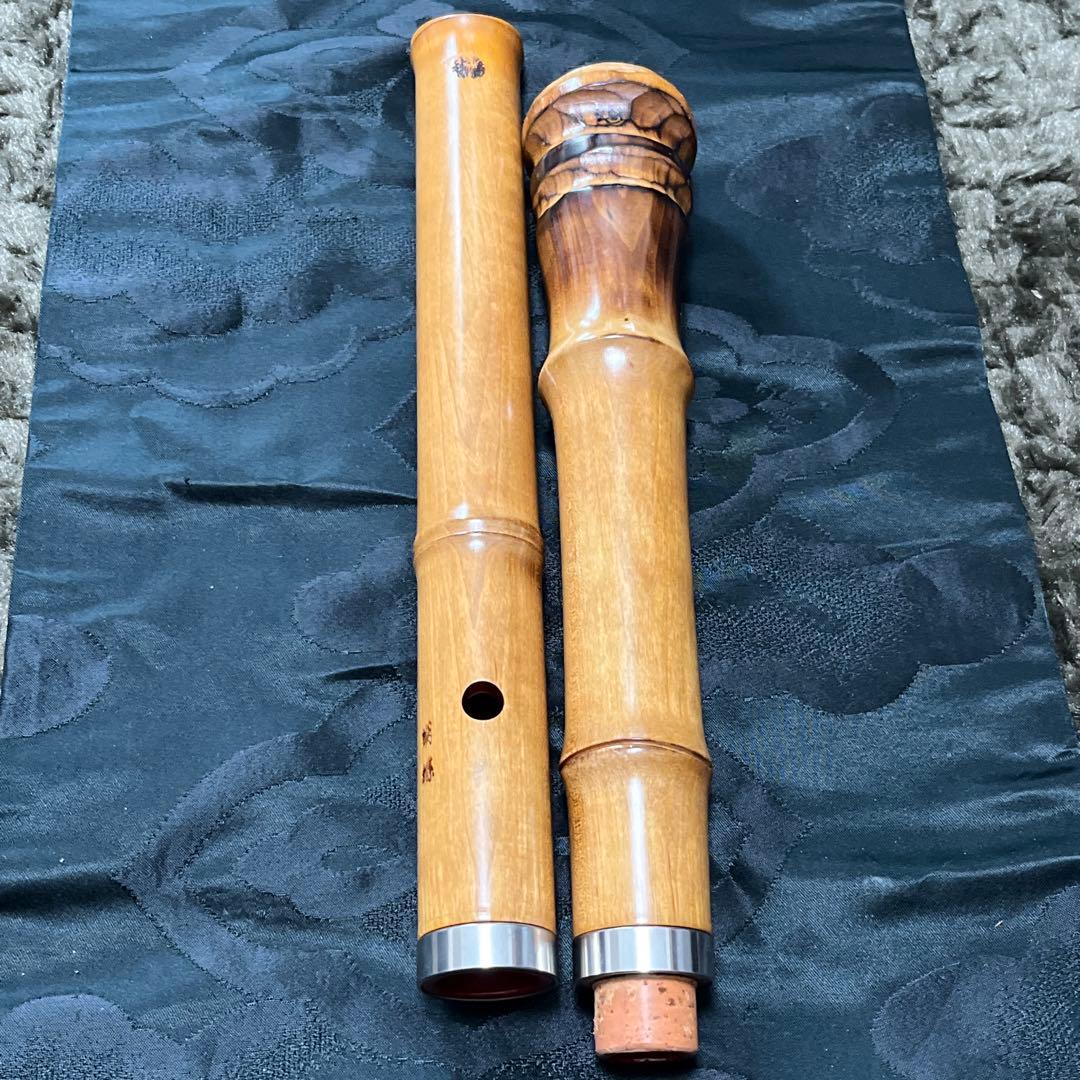 尺八 都山流 胡蝶 約58.5cm 【音出し確認済み】