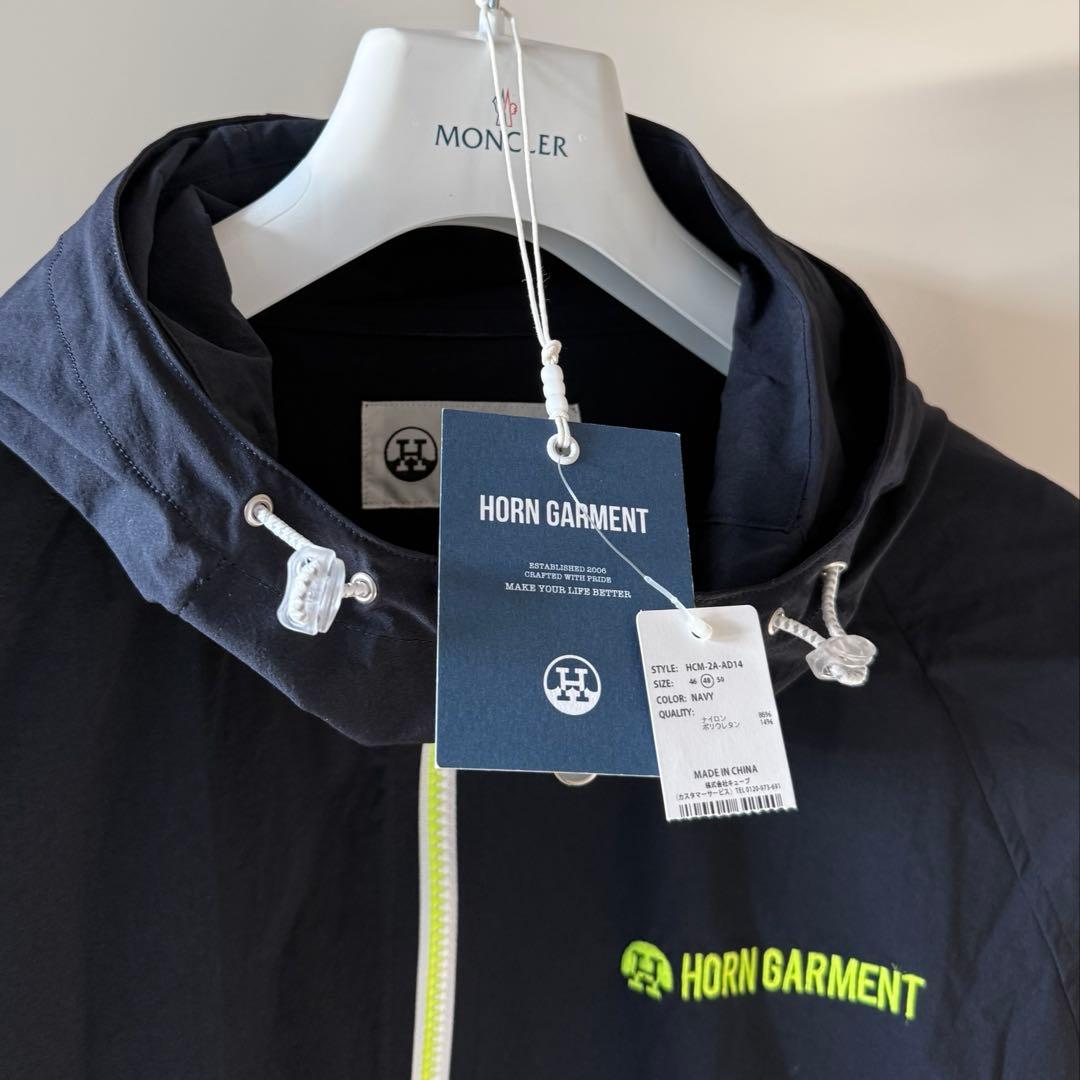 美品 ★ ホーンガーメント ナイロン パーカー ジャケット MARK&LONA