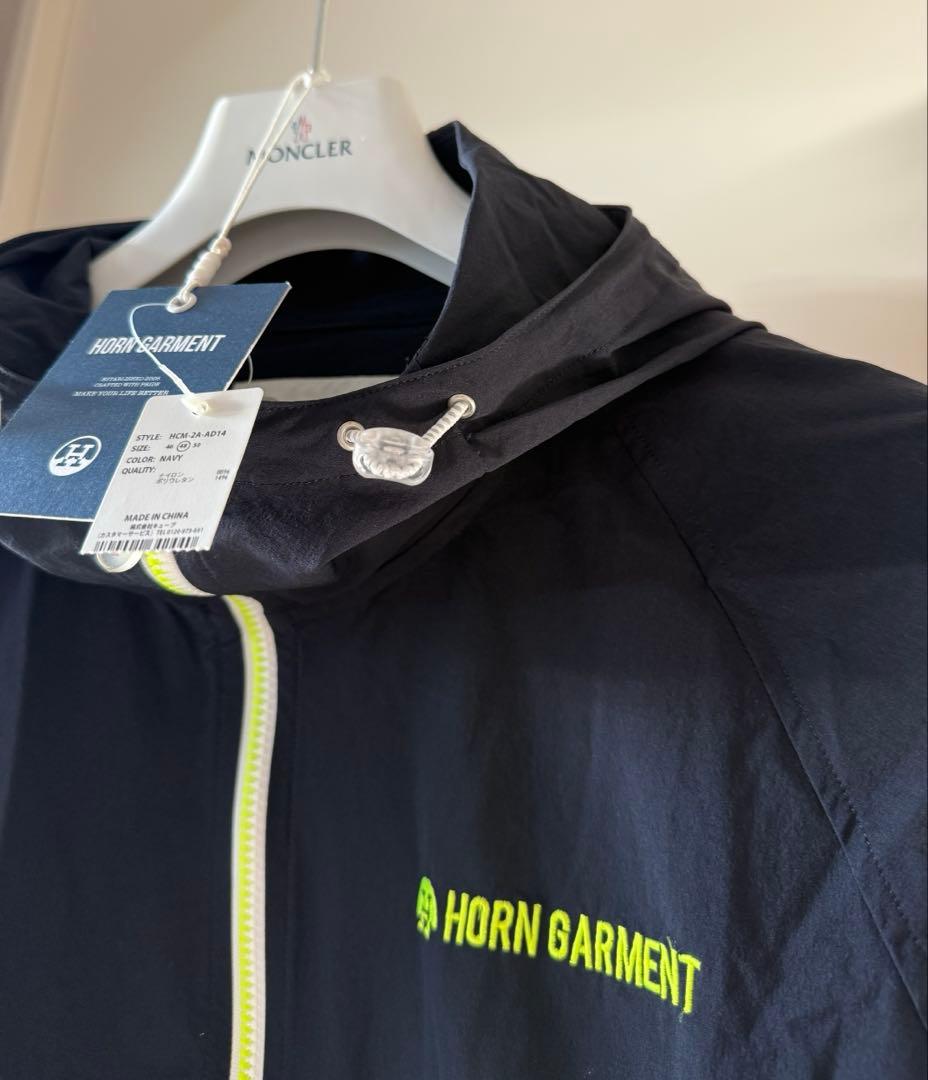 美品 ★ ホーンガーメント ナイロン パーカー ジャケット MARK&LONA