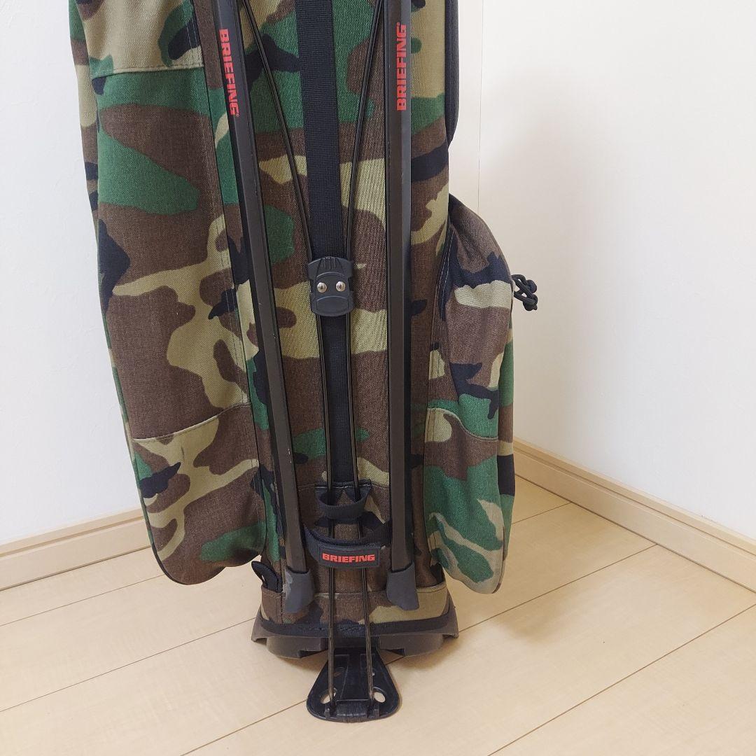 BRIEFING ブリーフィング キャディバッグ スタンド カモフラ ★美品