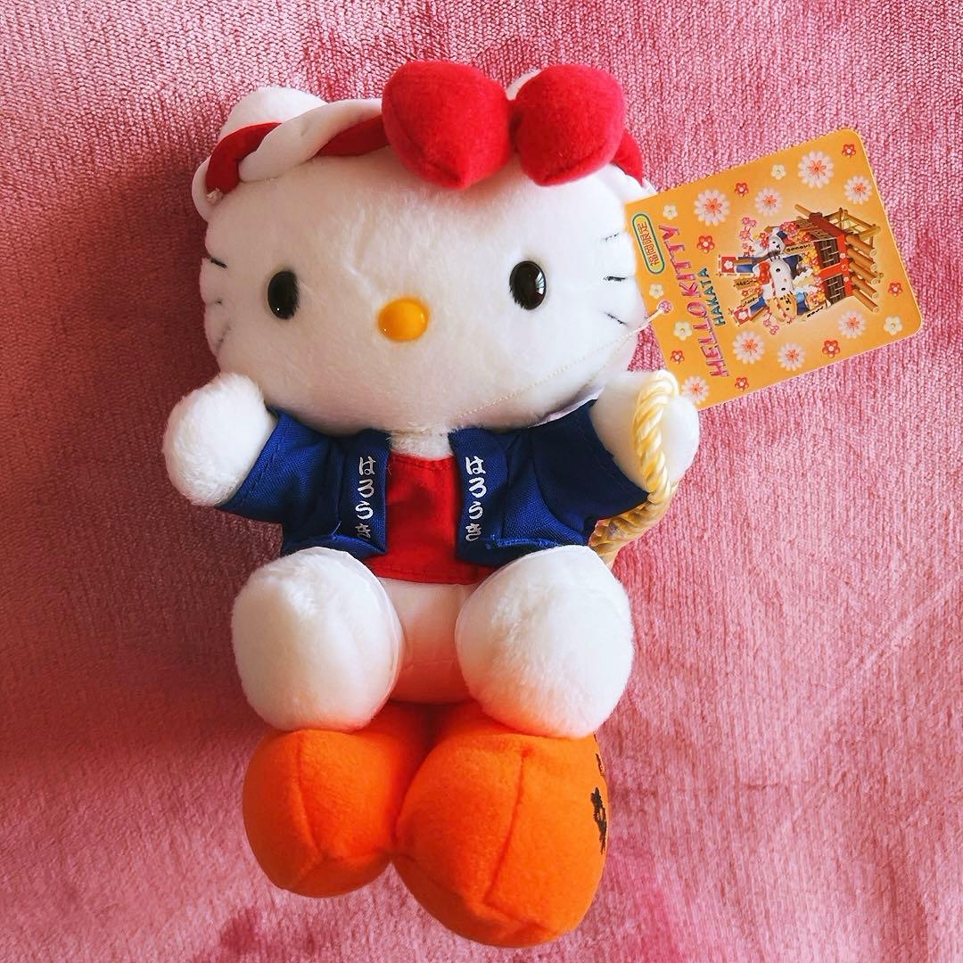 希少レア　ハローキティ　ご当地　ぬいぐるみ　博多　明太子　2002 サンリオ