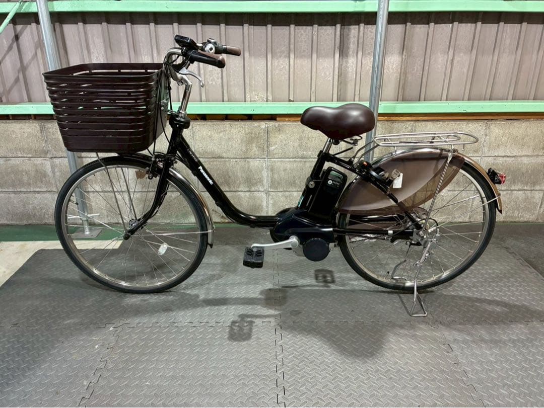 №8676 電動自転車パナソニック　ビビDX 24インチ ブラック　✨美品✨