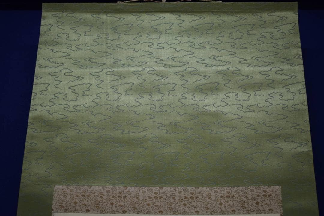 真作/雲案/岩上観音図/布袋屋掛軸HJ-337