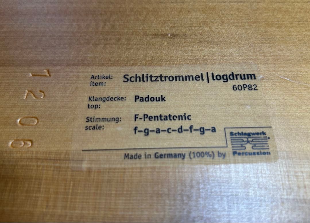 スリットドラム ログドラム Schlagwerk社製 Log Drum木製8音