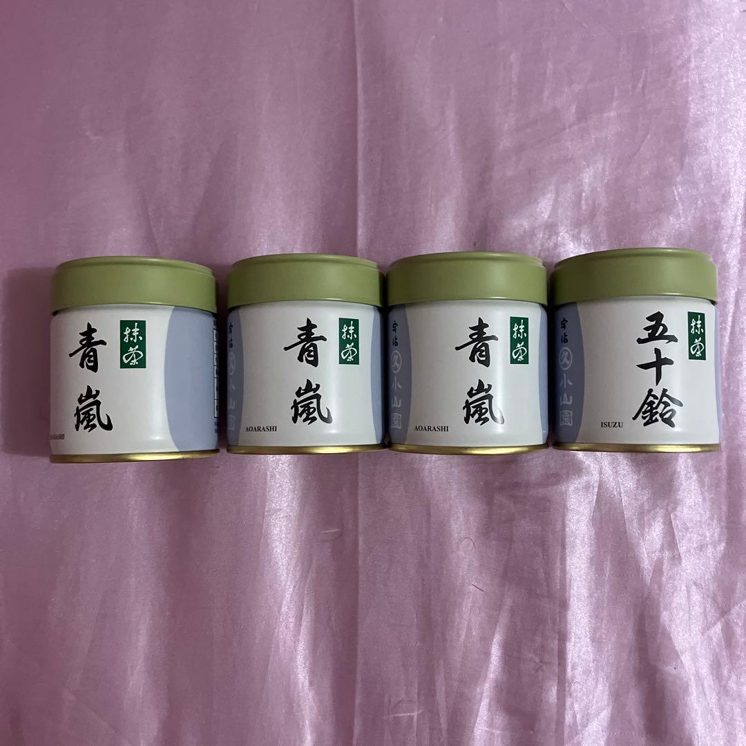 京都　丸久小山園　抹茶　青嵐3缶　五十鈴1缶　Kyoto