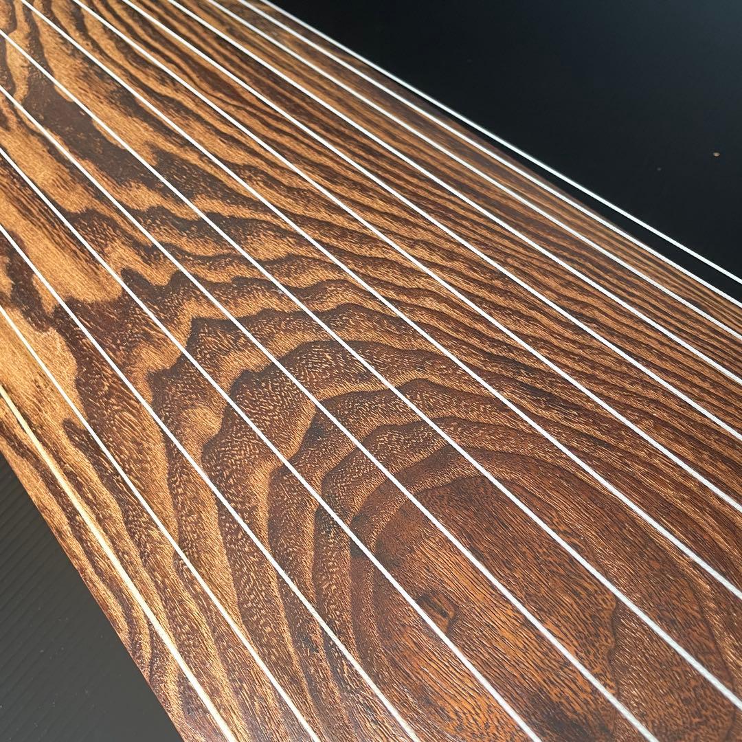 山有 舟一刀 在名 くり甲 紅木装飾 極上 琴 13弦 蒔絵 綾杉彫り 玉縁