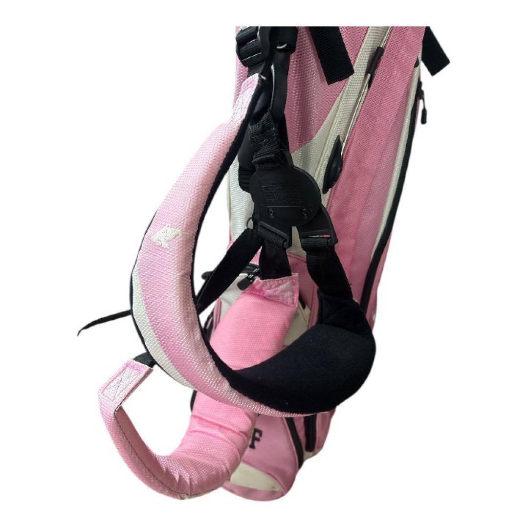 パーリーゲイツ スタンド キャディ バッグ ピンク 軽量 7分割