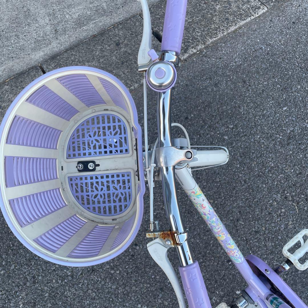 ブリヂストン 子供用自転車 紫 小学生子供用