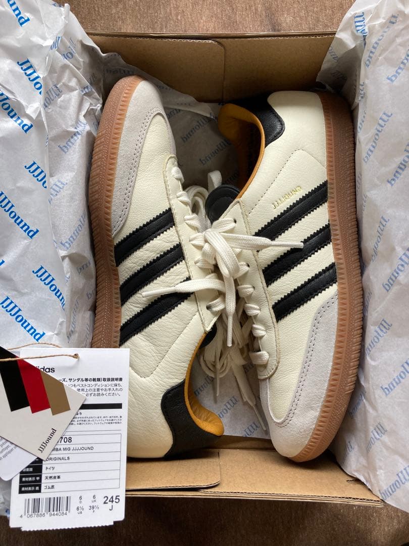 シューズ JJJJound adidasSambaOGOffWhiteCore Black