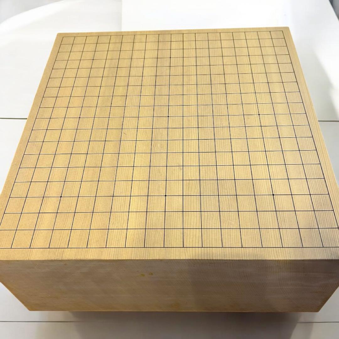 極上囲碁セット✨本榧 脚付き囲碁盤〈5.8寸〉 蛤碁石181個＋那智黒182個