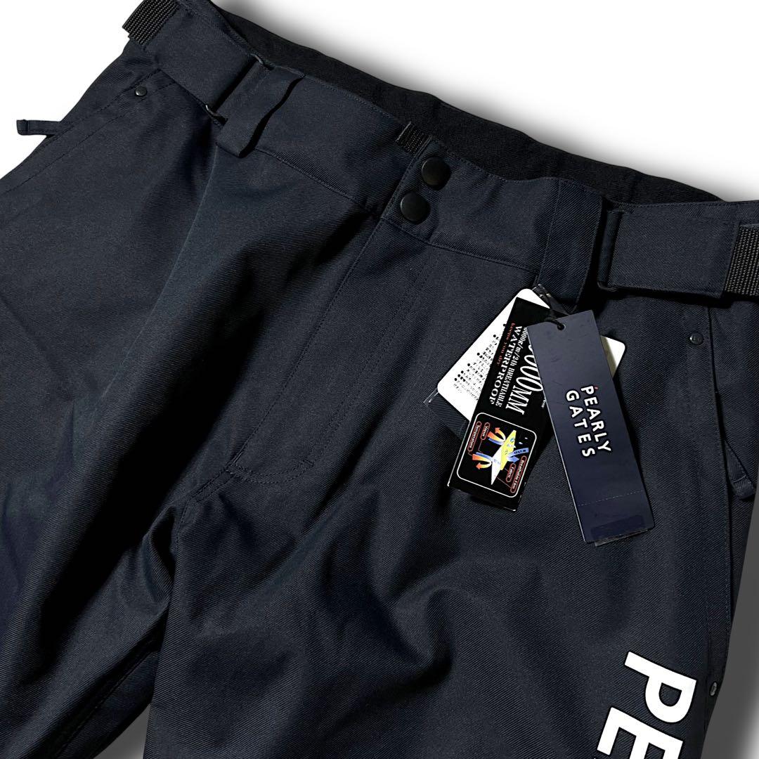 新品 パーリーゲイツ 定価3.9万 防汚防水防風 ストレッチ スノーウェア M紺