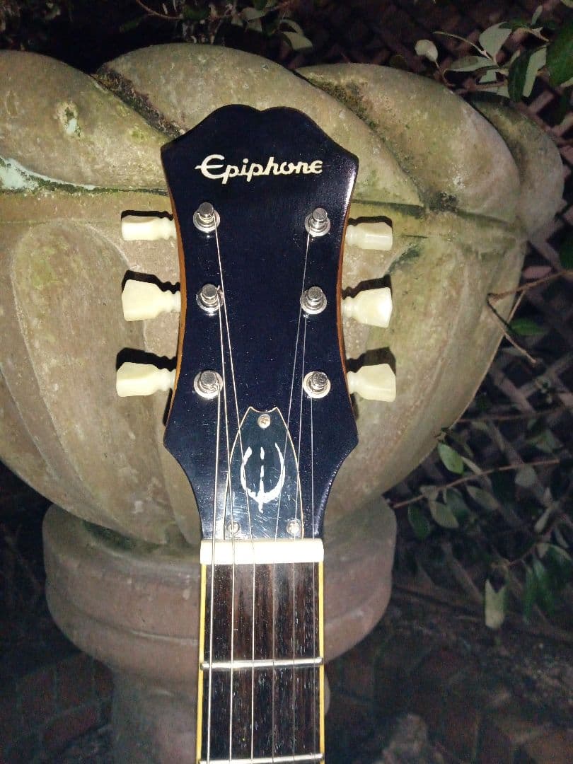 エピフォン　カジノクーペ　Epiphone　ポット交換　ピックガード製作　リペア