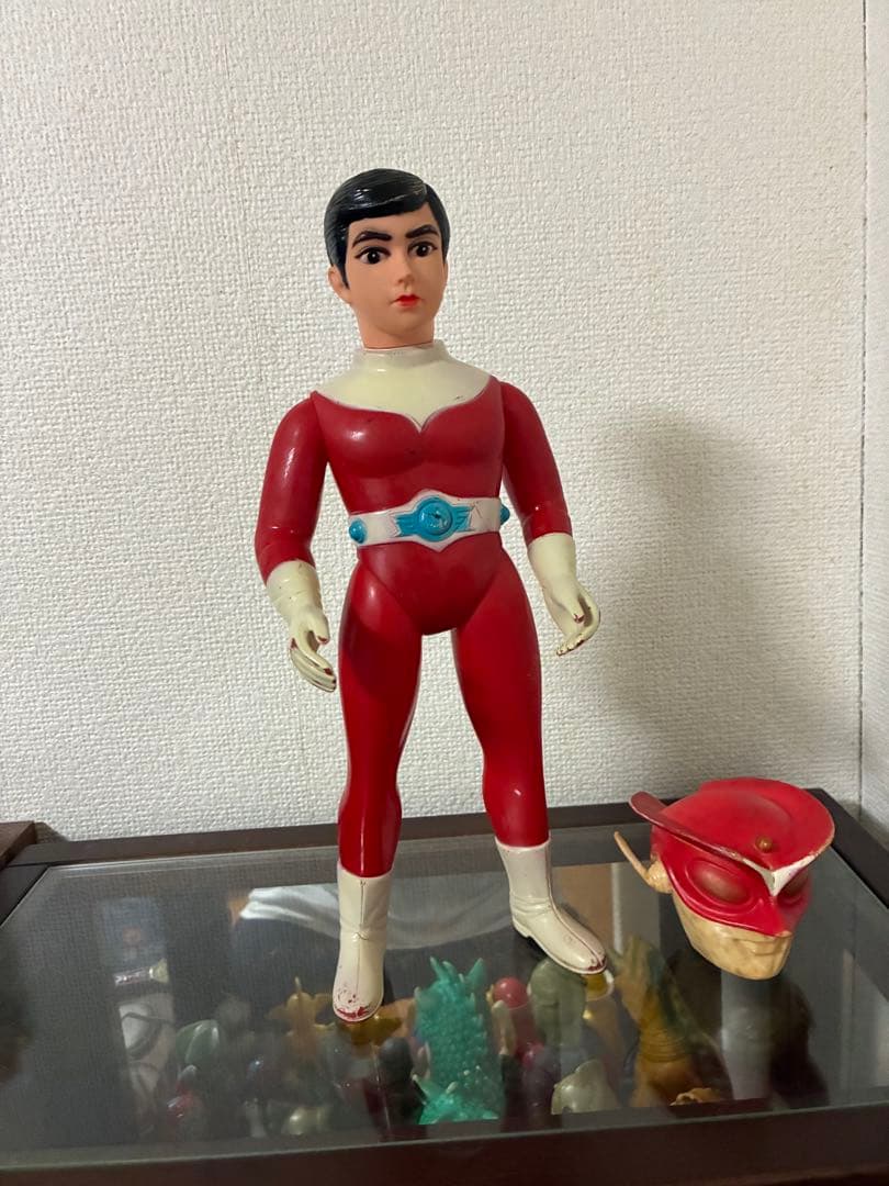 当時物　ブルマァク　レッドマン　面取れソフビ　約30㎝