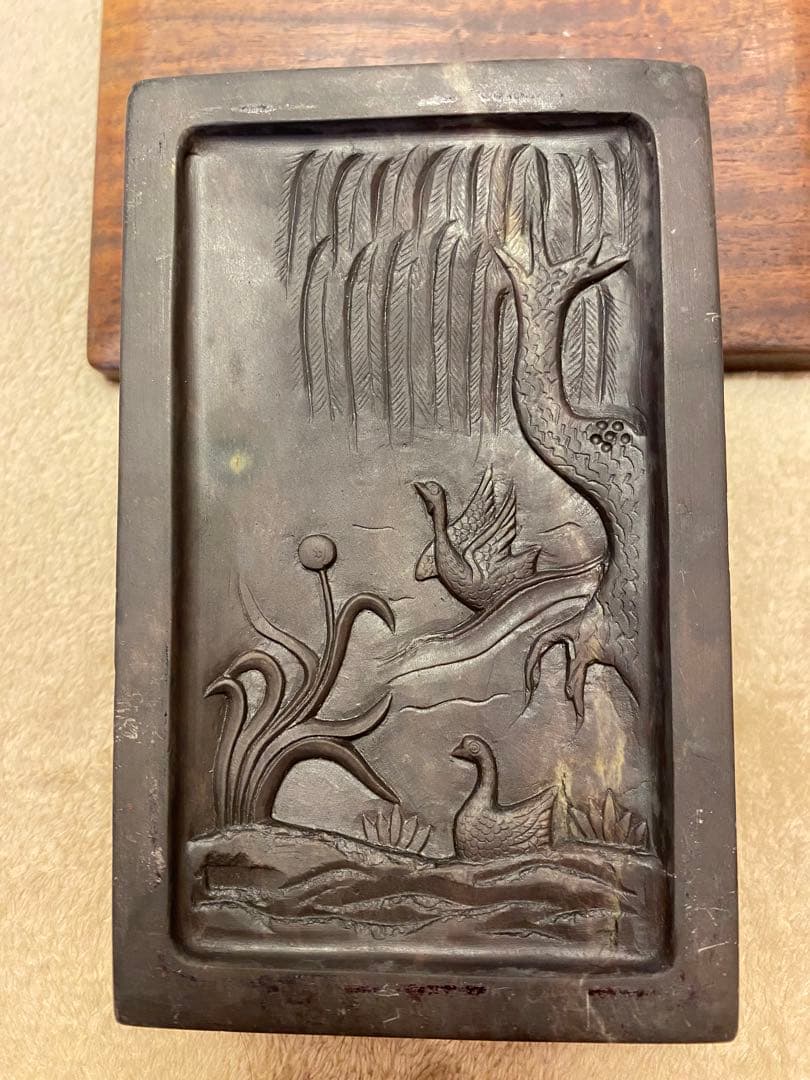 【再値下げ】硯　⑥【新品未使用】端渓硯（蘭亭硯）