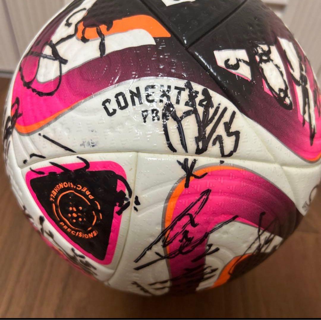 ザスパ群馬　アディダス サッカーボール コネクト24 プロ 5号球 サイン