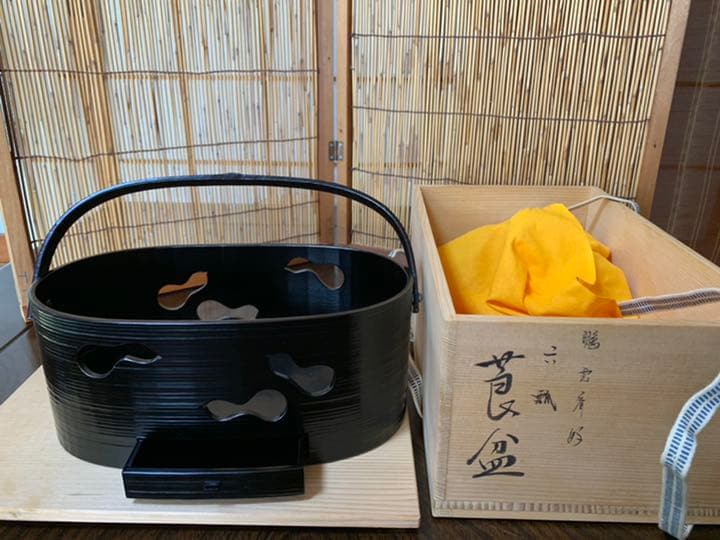 鵬雲斎好六瓢透莨盆 　上杉満樹作