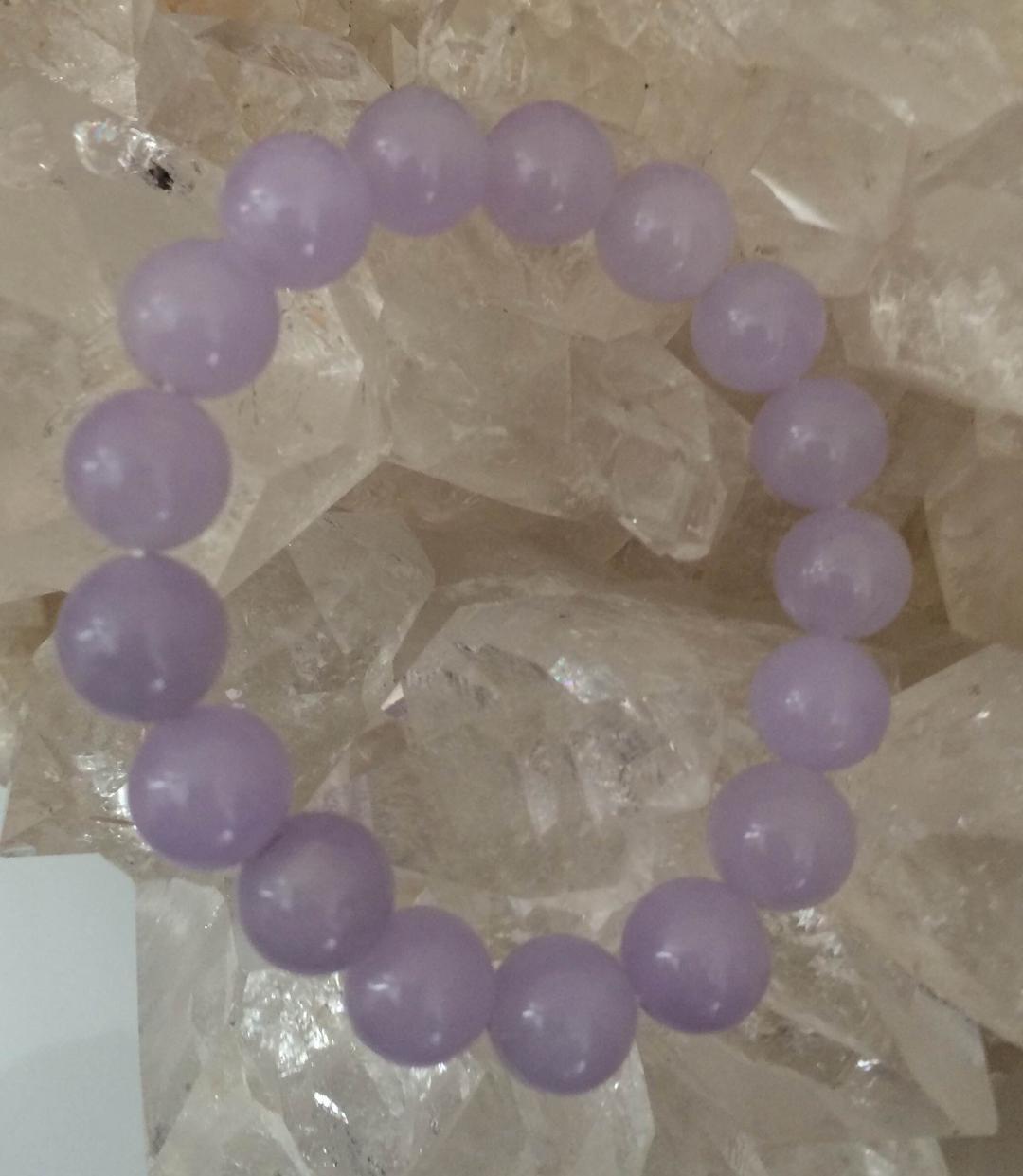 ラベンダー翡翠ブレスレット