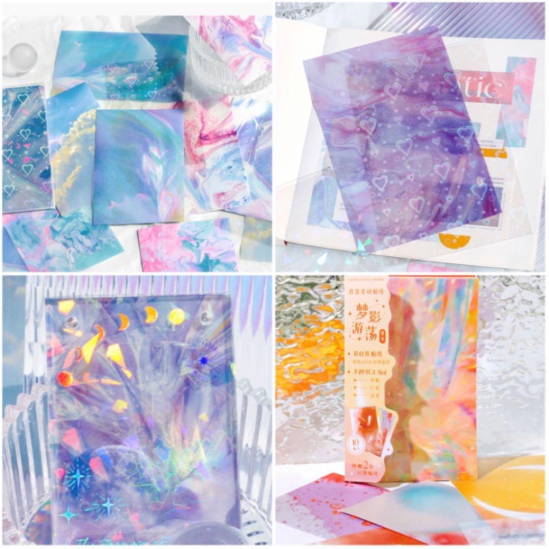 セール　夢影遊蕩シリーズ　清透INS風ベースステッカー　シール　6種　72枚