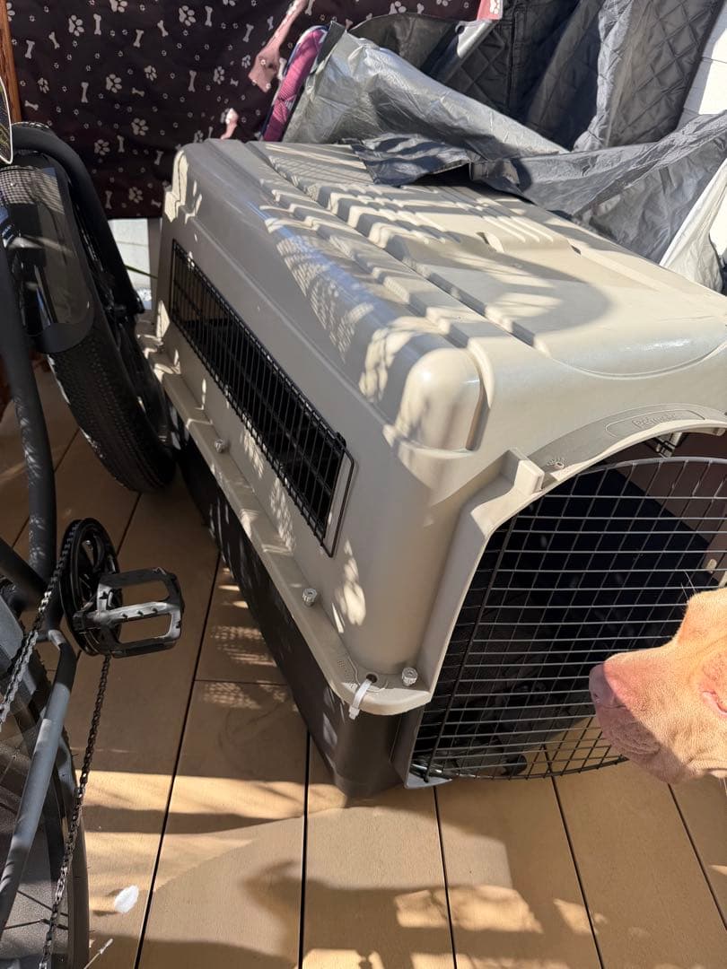 Petmate XL 犬用ケージ ベージュ/黒