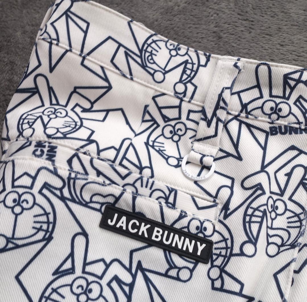 C新品 4/M 秋冬 ジャックバニー × ドラえもん 総柄 裏起毛 ゴルフパンツ