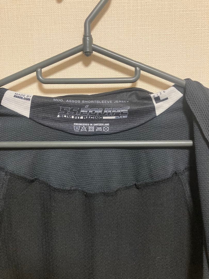 アソス assos サイクルジャージ　Lサイズ サイクルウエア　黒