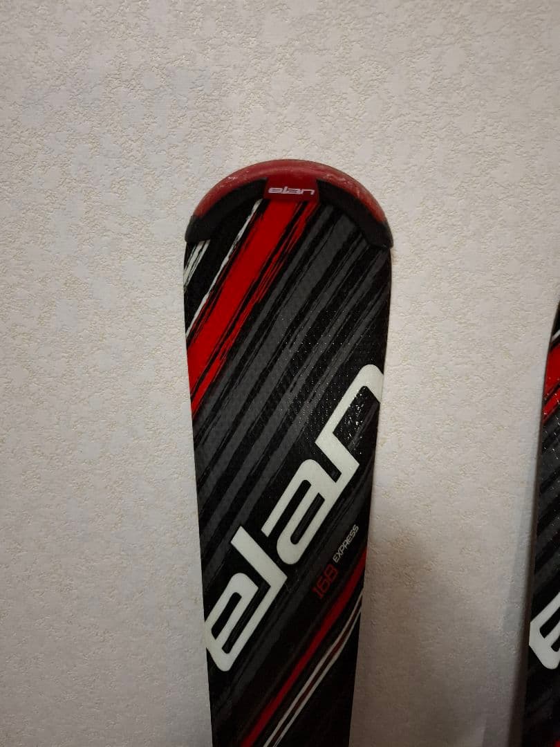 美品 elan eFlex スキー 板 ブラック/レッド