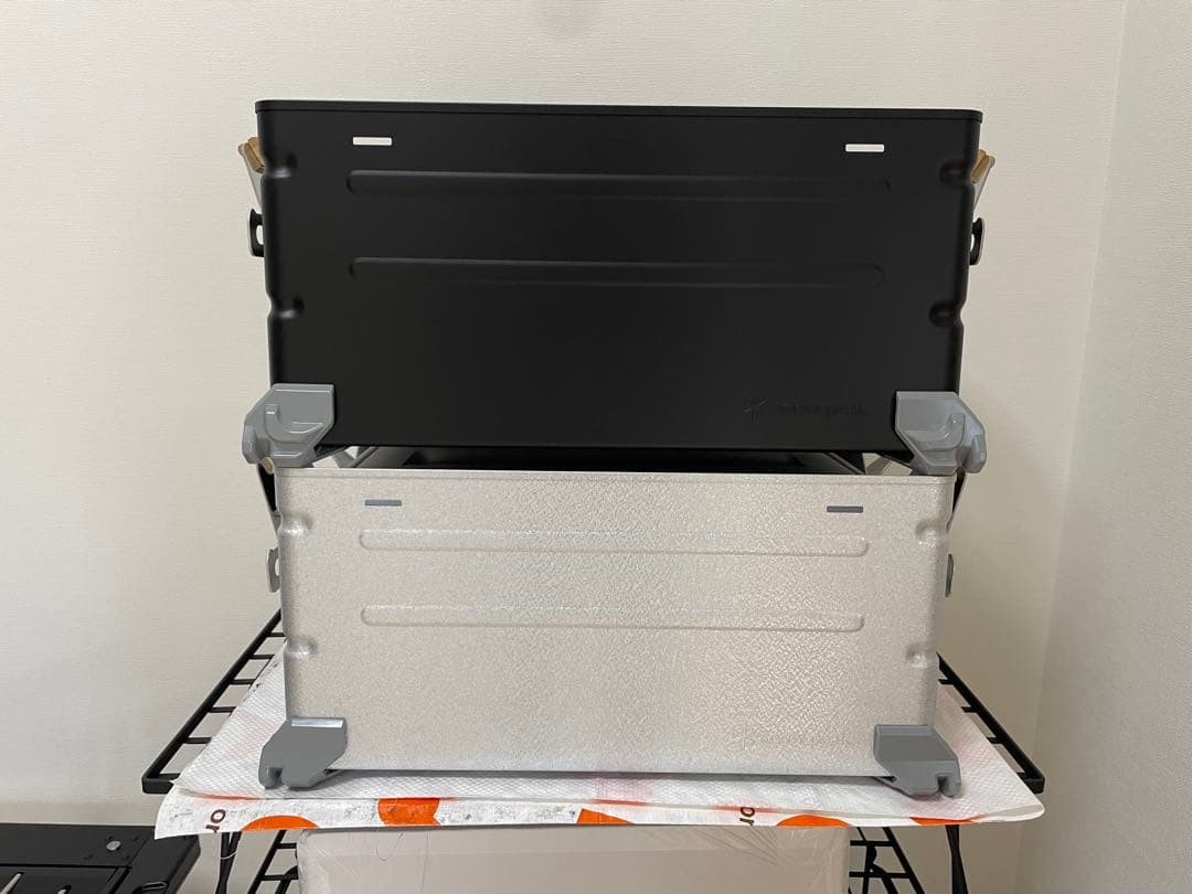 シェルフコンテナ25 マットブラック塗装済み　スノーピーク　 peak