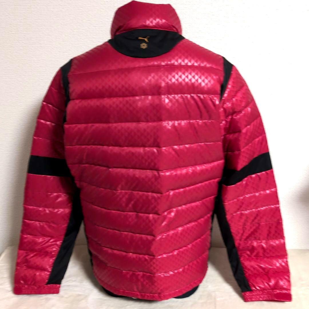 dp2 PUMA GOLF ダウンジャケット 赤×黒 メンズMサイズ