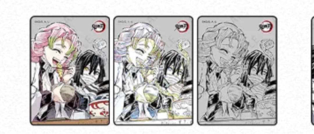 鬼滅の刃 柱ダイニング レイヤードクリアカード 伊黒 蜜璃 おばみつ