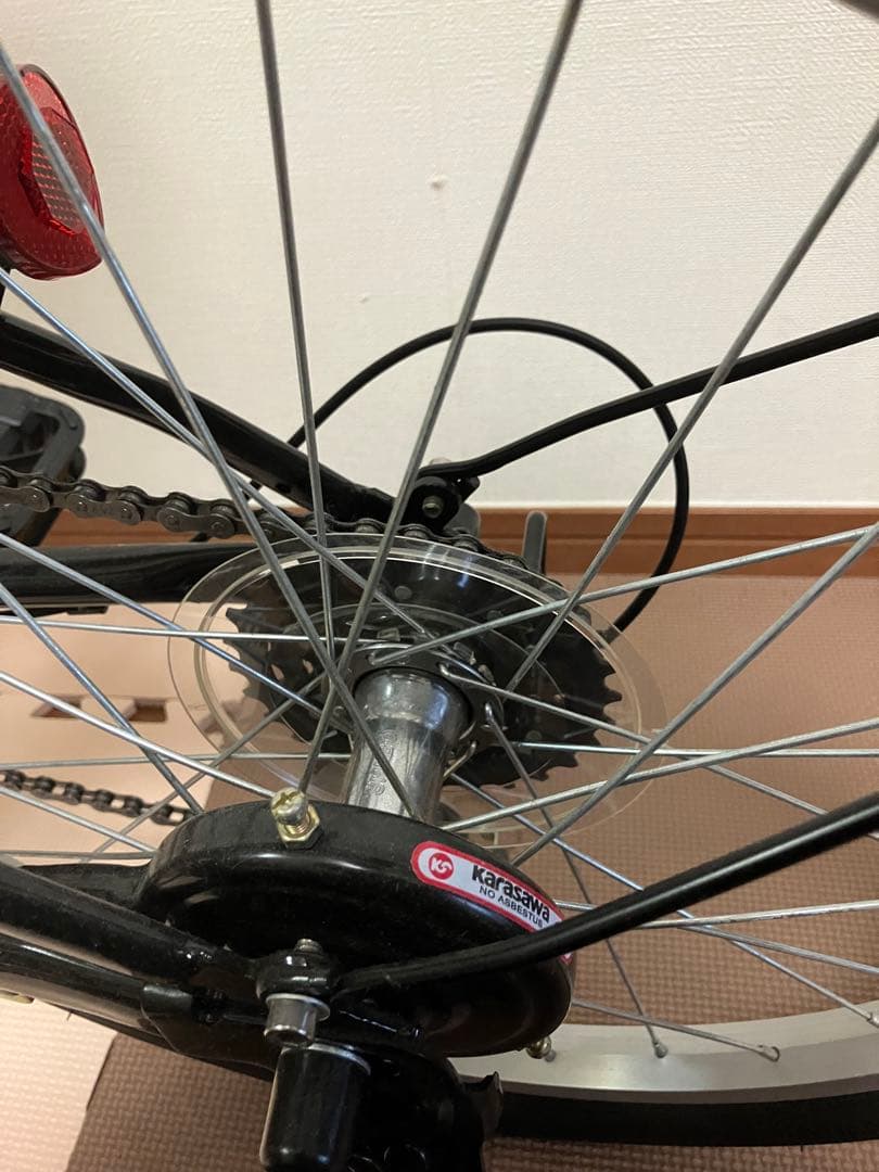 折りたたみ自転車　 20インチ　シマノ　6段変速　ブラック