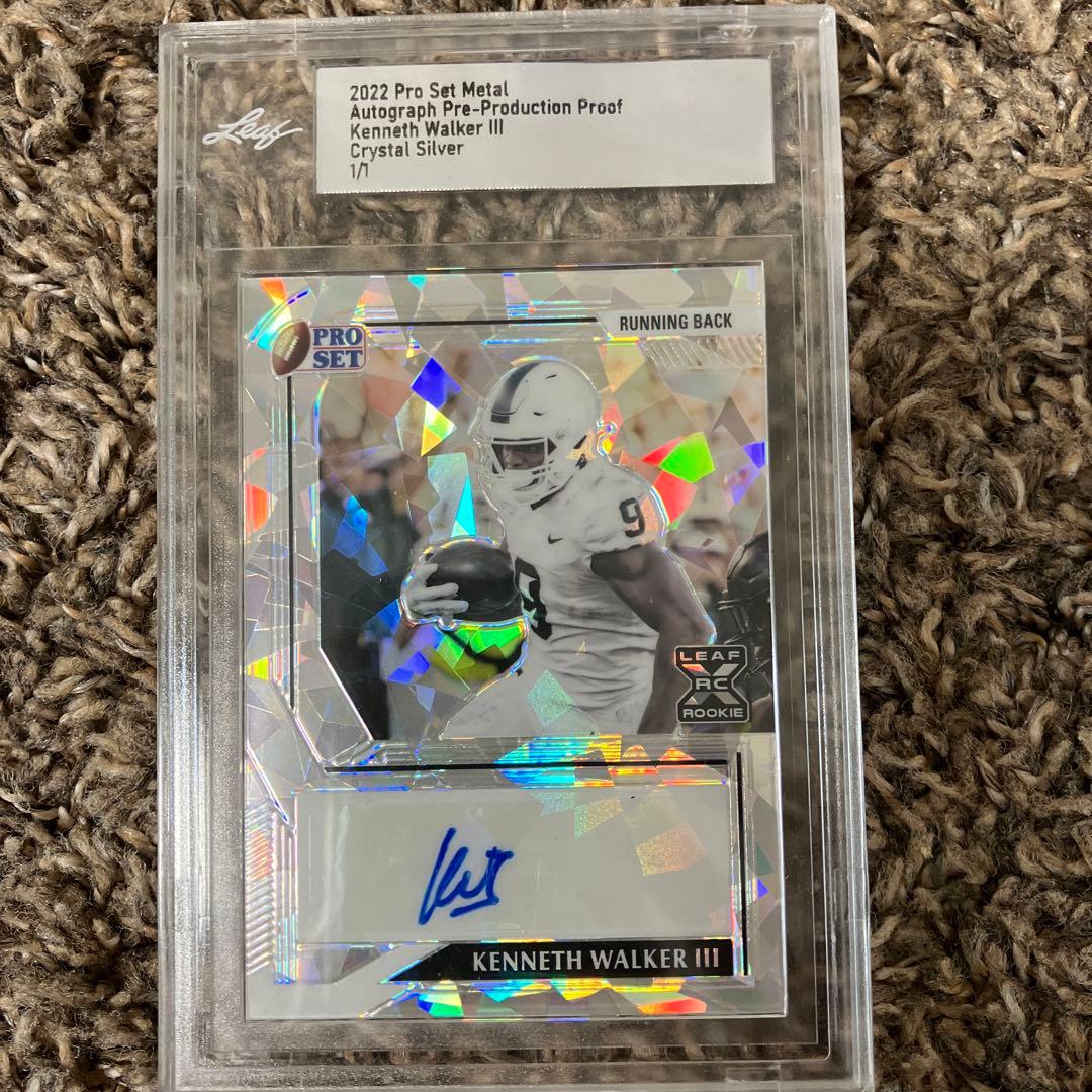 1of1 nfl kenneth walker Ⅲ seahawks auto