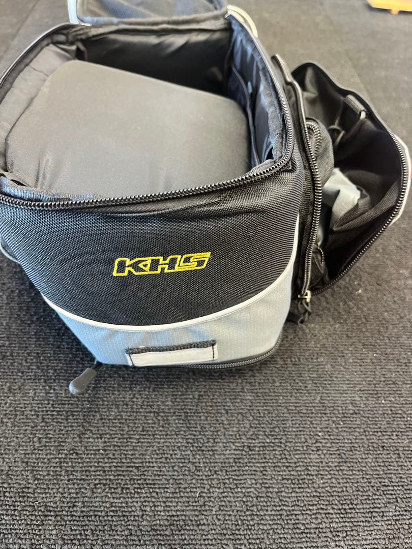 KHS 車体装着バッグ グレー/ブラック