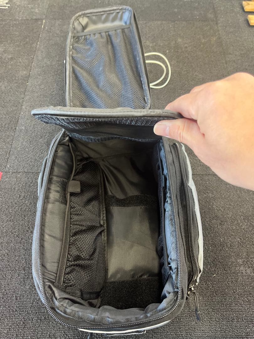 KHS 車体装着バッグ グレー/ブラック