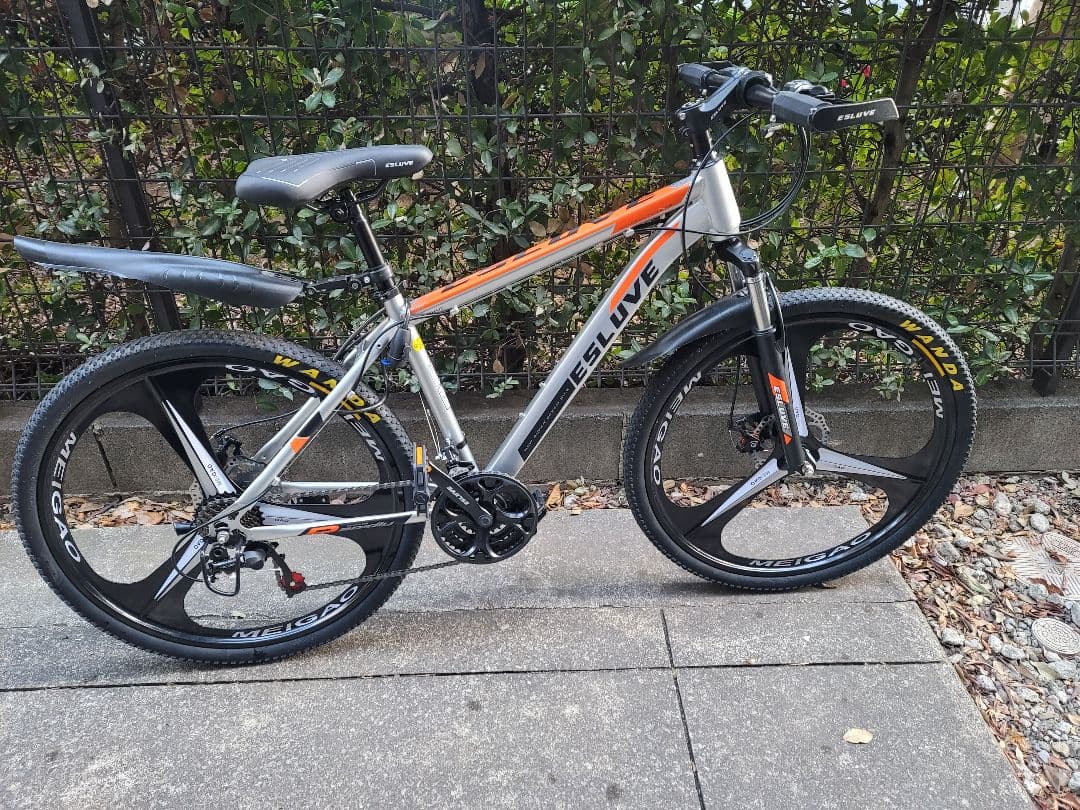 SELIVE マウンテンバイク シルバー・オレンジ