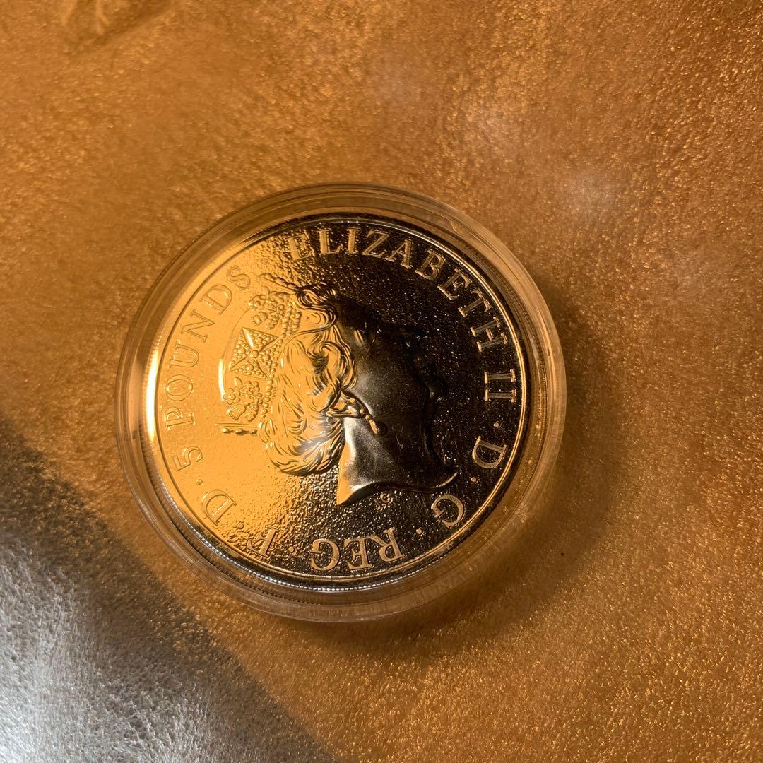 その0 純銀貨2オンス　クイーンズビースト　2016 ライオン・イングランド