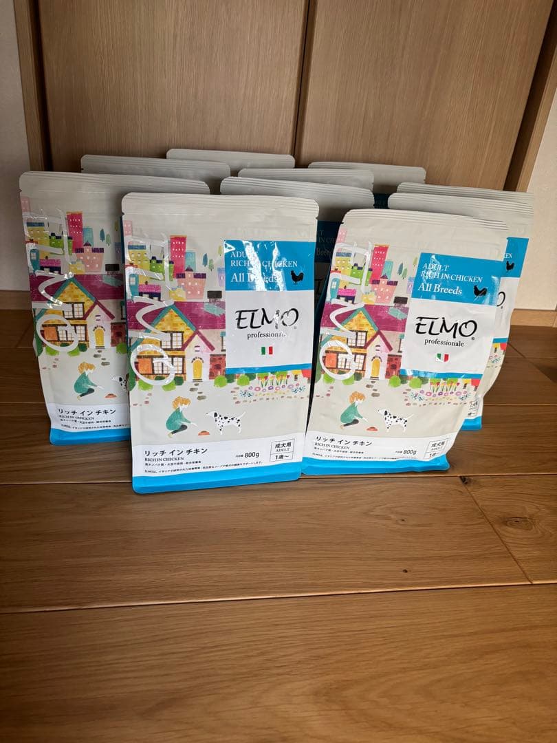 ELMO エルモ ドッグフード チキン　800g×10 個