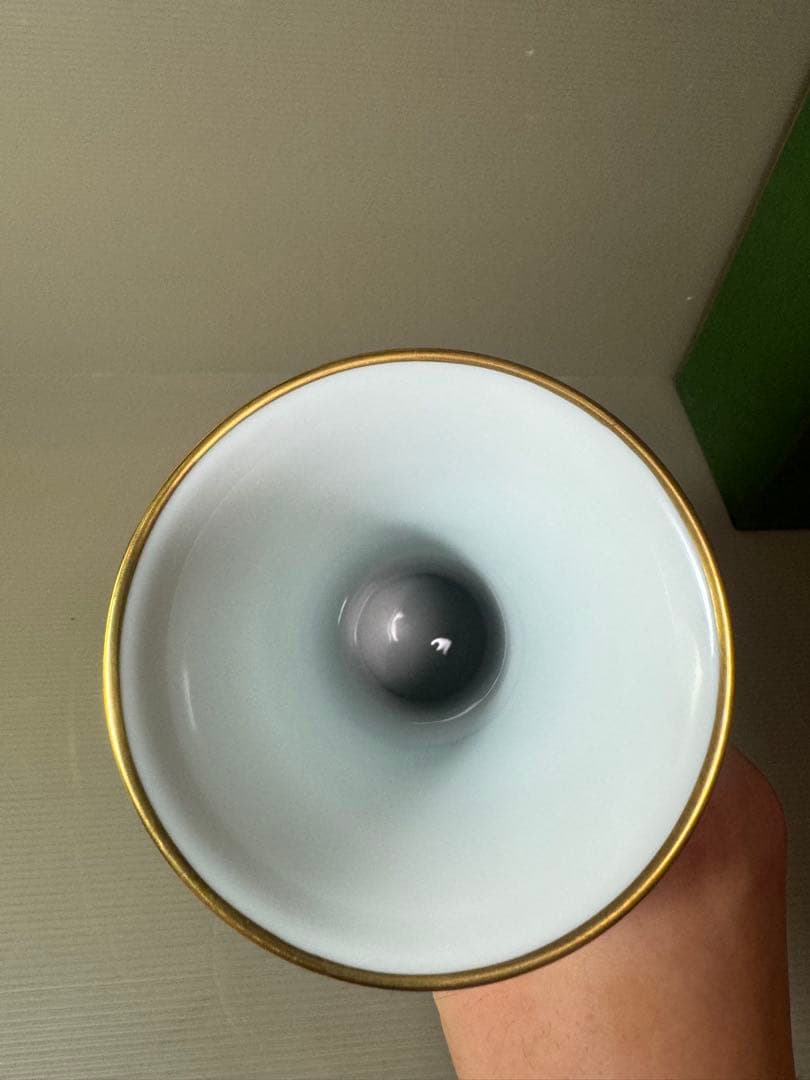 2924 深川製磁　ブルーチャイナ　花瓶　未使用