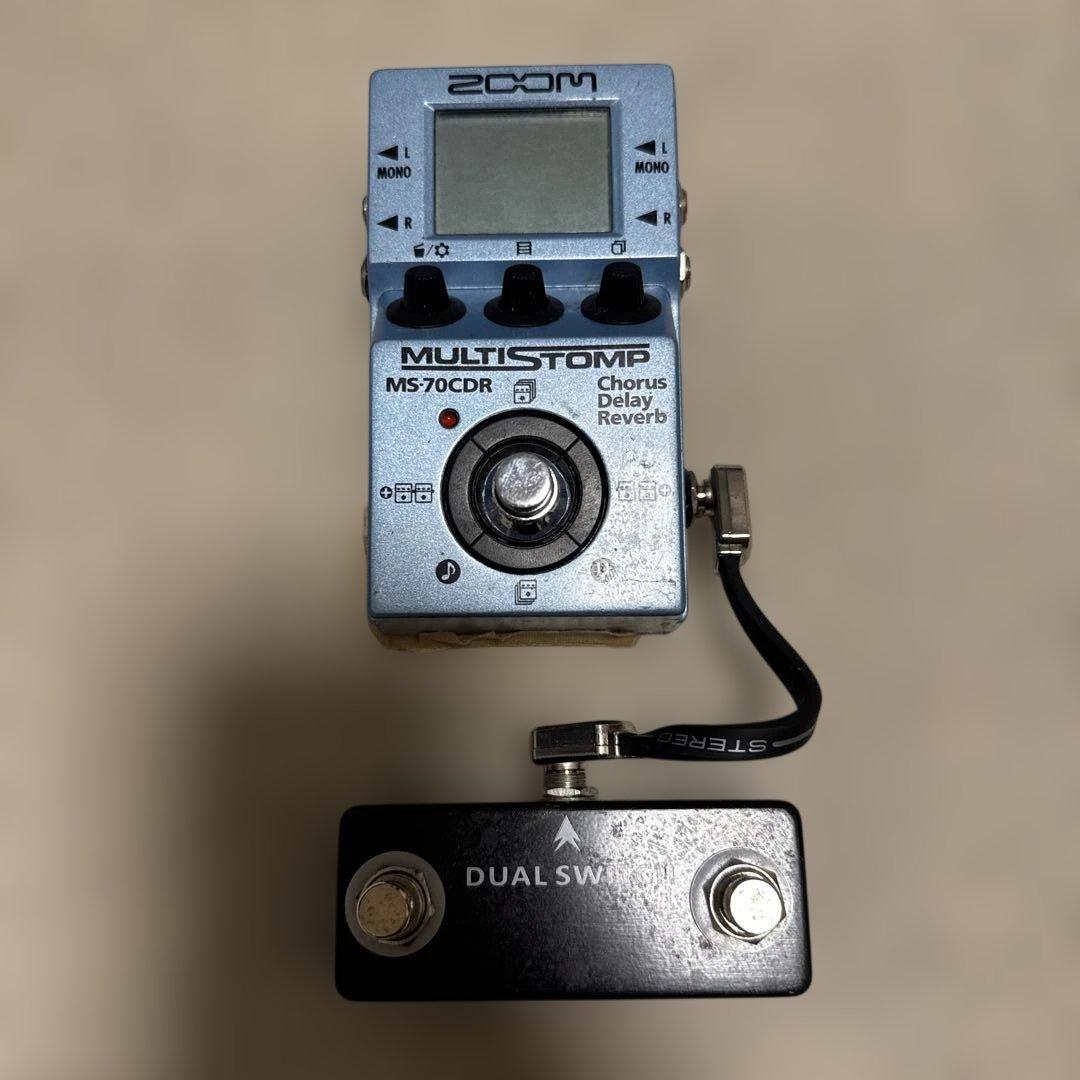 【実戦改造品】ZOOM MS-70CDR スイッチ増設カスタム 外部切替可能