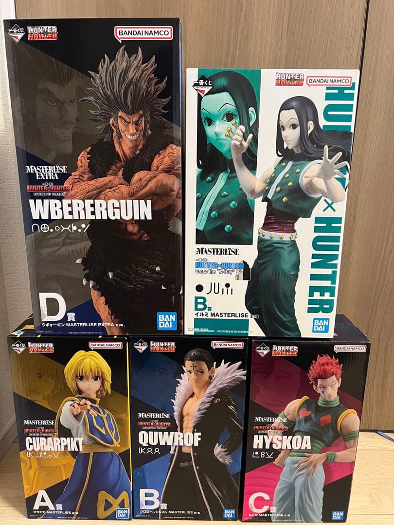 HUNTER×HUNTER 一番くじ　クラピカ　クロロ　ヒソカ　ウボォーギン