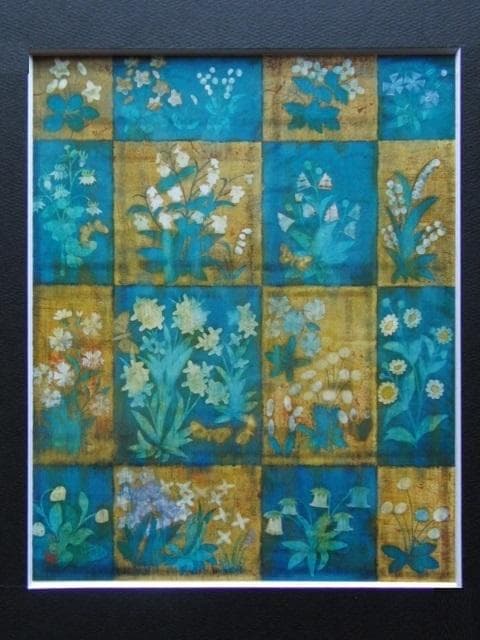 平山郁夫、【ボンベイ壁画幻想Ⅱ】、希少画集画より、状態良好、新品高級額装付