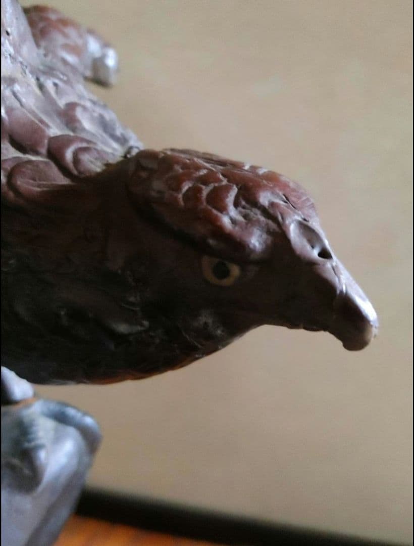 飛翔する鷲 彫刻像 鷲オブジェ