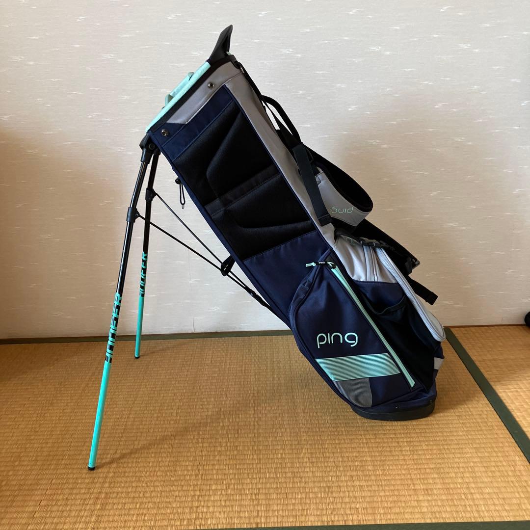 PING Hoofer Lite ゴルフバッグ ネイビー/ミント