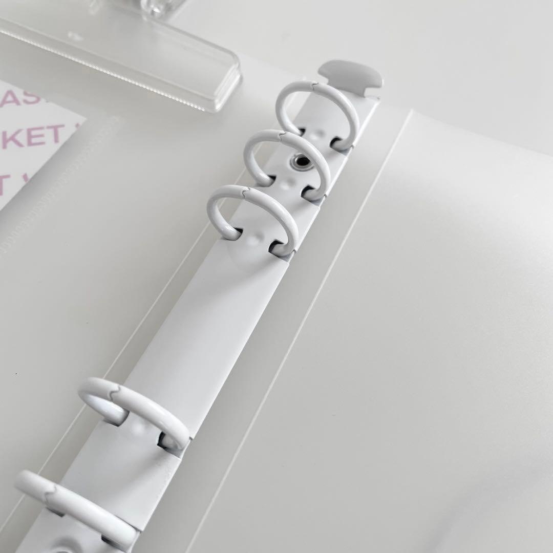 na-mama3⭐　韓国　貯金　バインダー　ダブルリングバインダー　白15